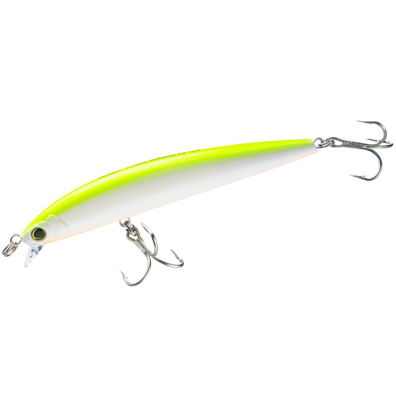 DUEL Yo-Zuri Hydro Minnow LC, Floating, 6 Inch, 150mm, Pearl Chartreuse - Image 1
